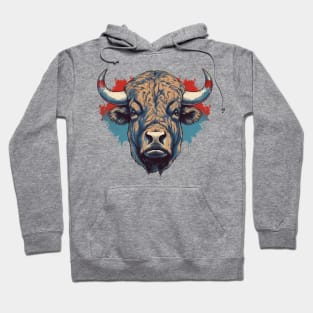 Buffalo Red and Blue Hoodie